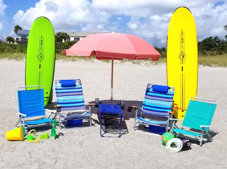 Beach Gear Family Combo 2 wtih Surfboards